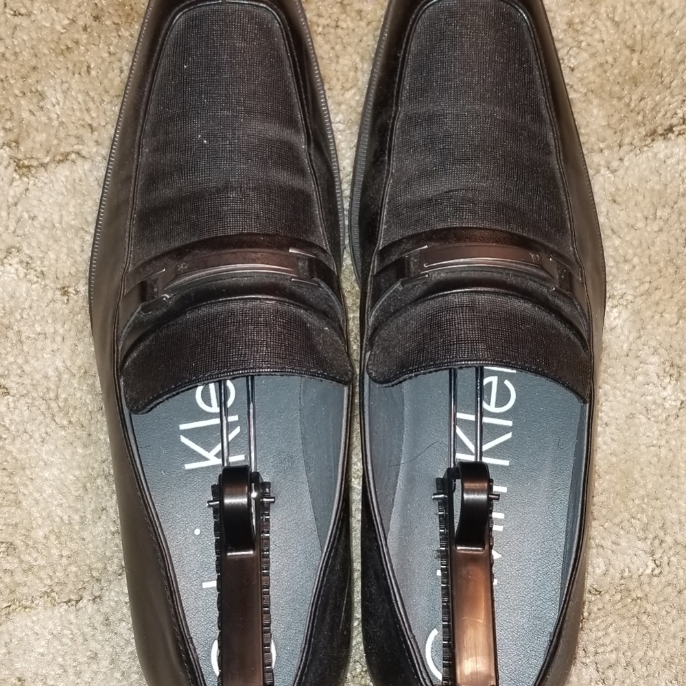 Black Calvin Klein loafers